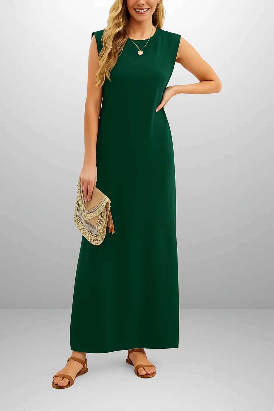 Sorela | Vestido largo fluido sin arrugas