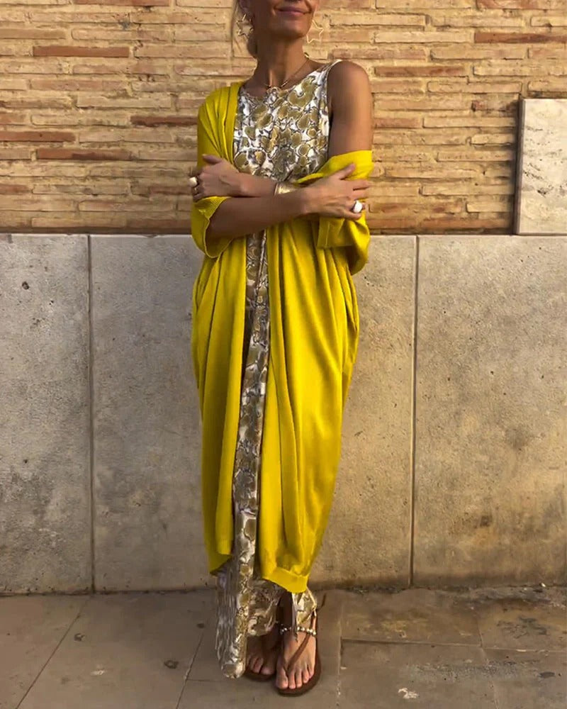 Virve | Conjunto 2 en 1: Vestido y Capa Elegante