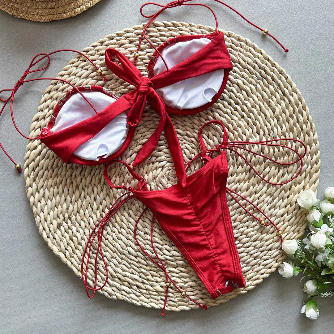 Zahira | Bikini Escote Floral Cut-Out