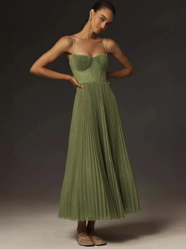 Claire – Vestido Verde Estiloso