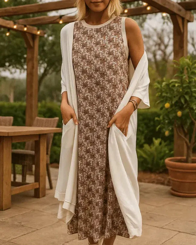 Virve | Conjunto 2 en 1: Vestido y Capa Elegante