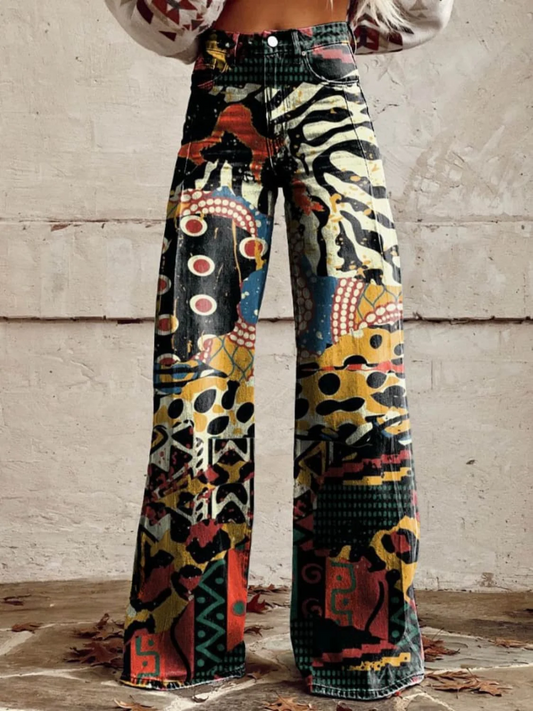 Nero Totem | Pantalón Flare – Arte que Camina