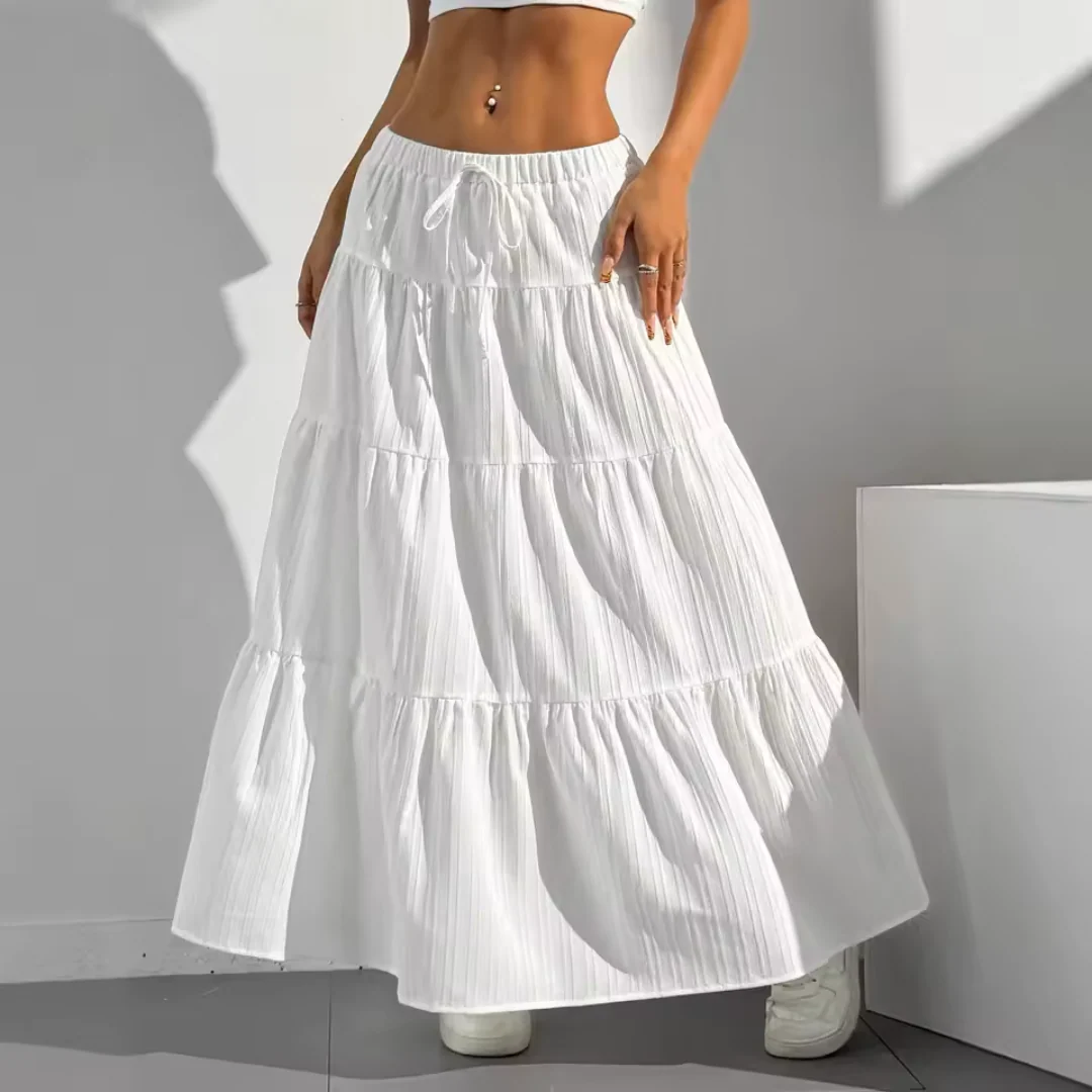 Lyra | Falda Larga Plisada con Estilo Boho