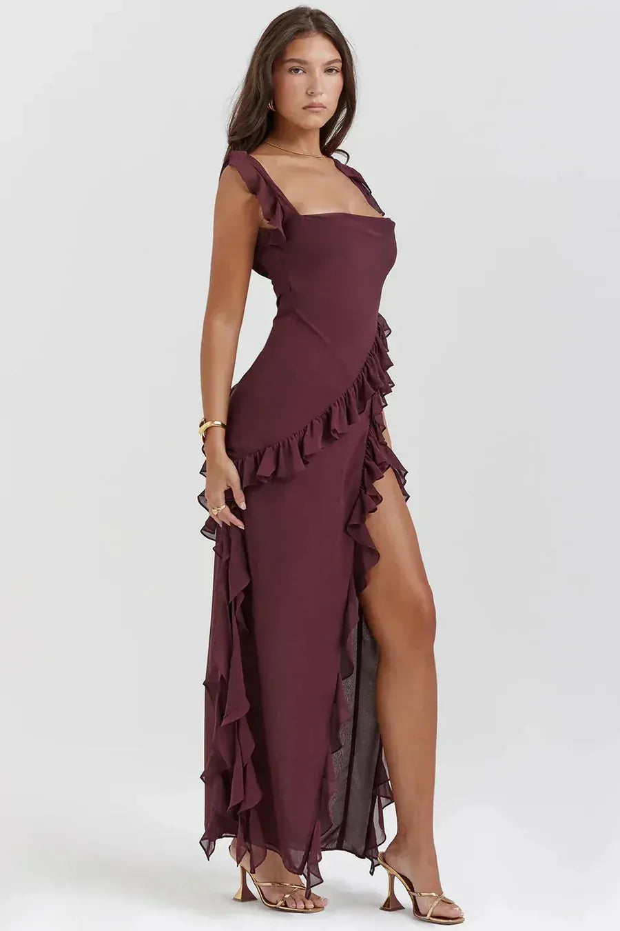 Lara™ | Vestido Largo con Abertura Elegante