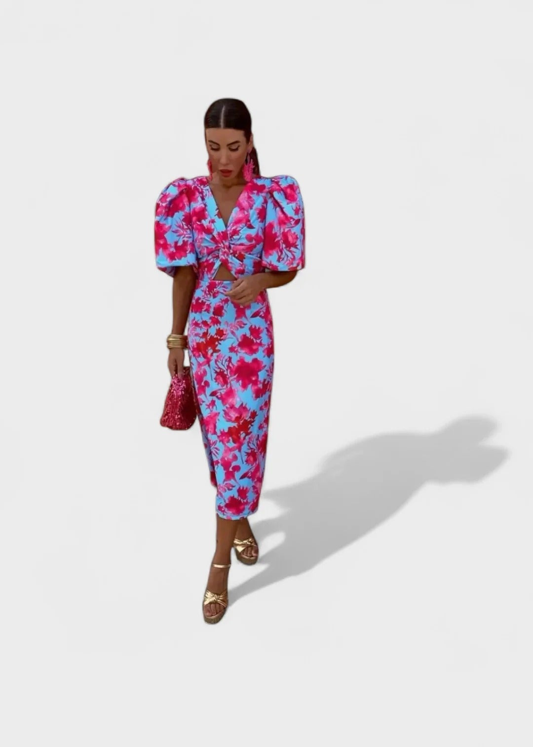 Lily – Vestido Fuego Tropical