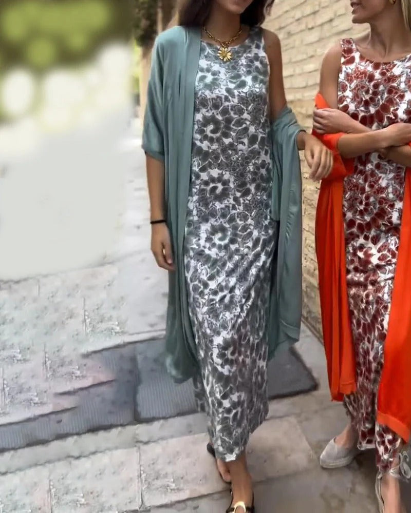 Virve | Conjunto 2 en 1: Vestido y Capa Elegante