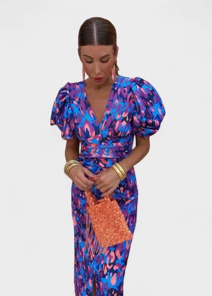 Lily – Vestido Fuego Tropical