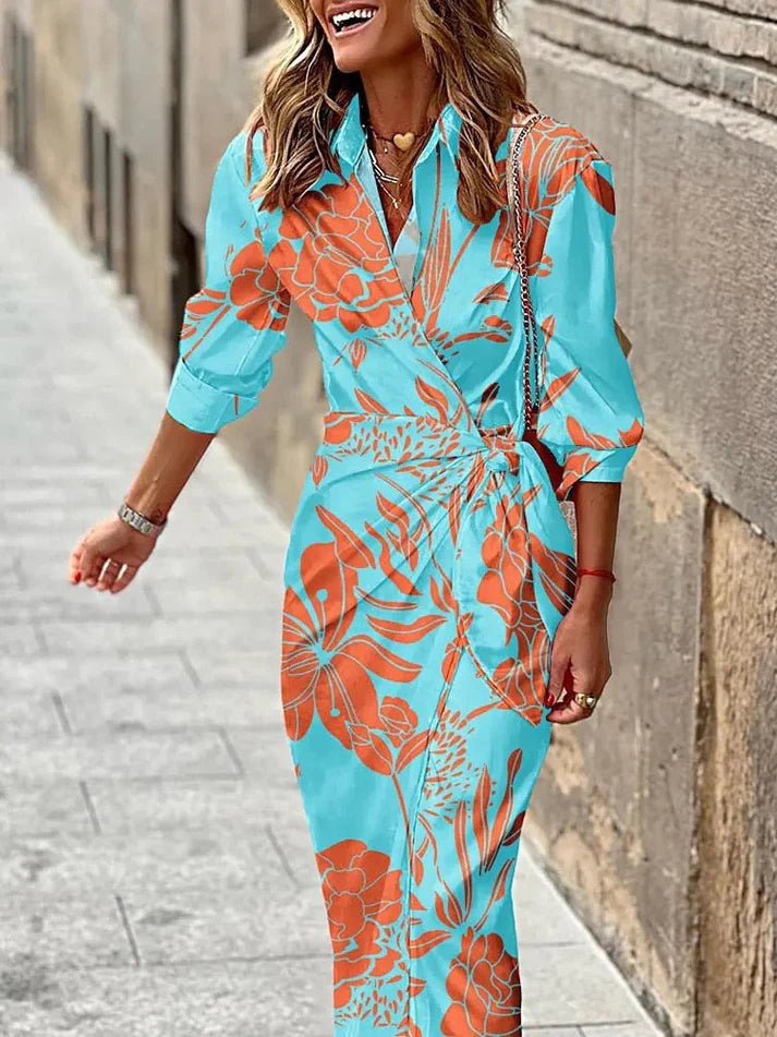 Louisa™ – Vestido de verano cruzado con cuello