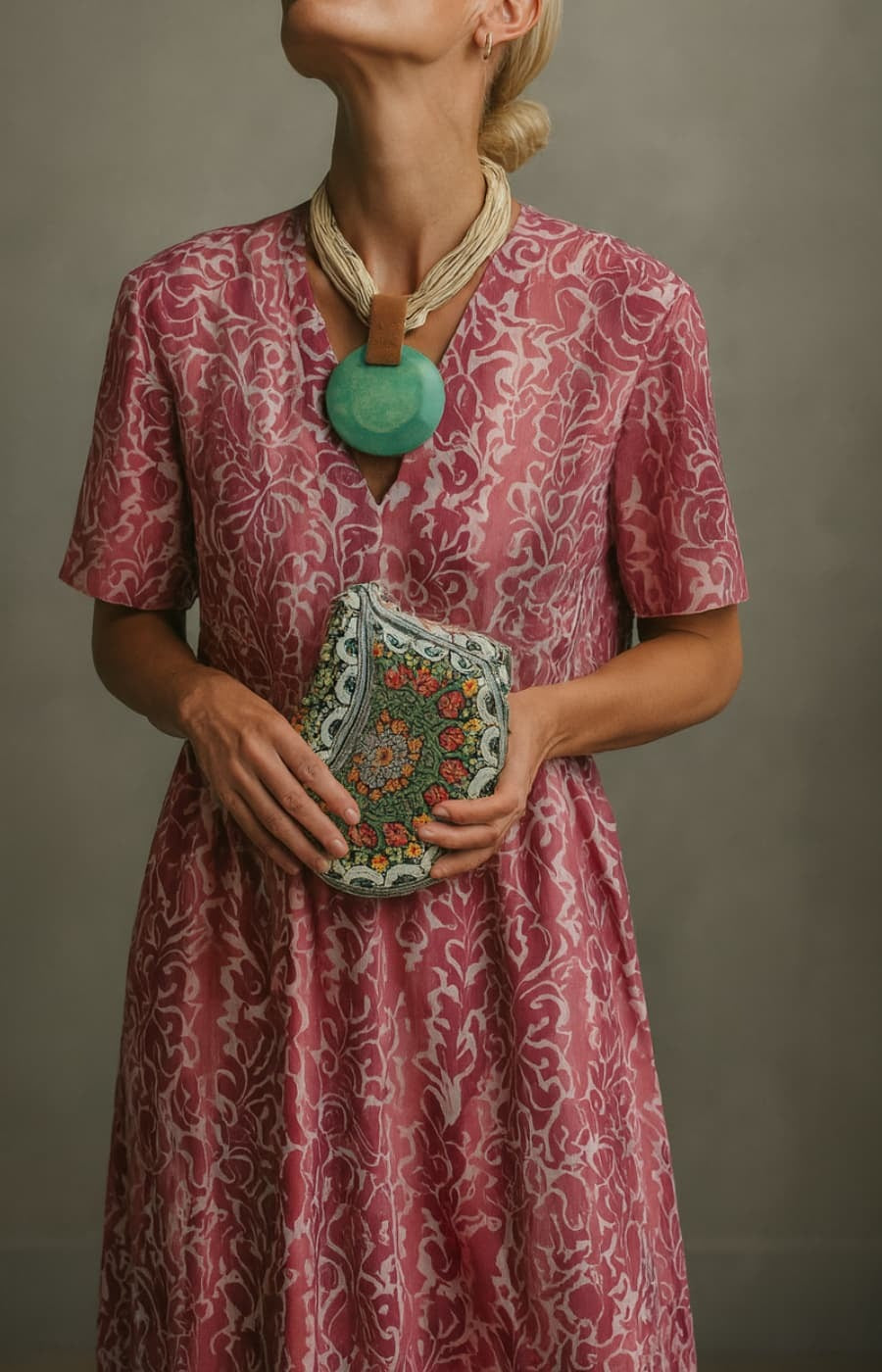 Juana – Vestido de seda fría y manga corta
