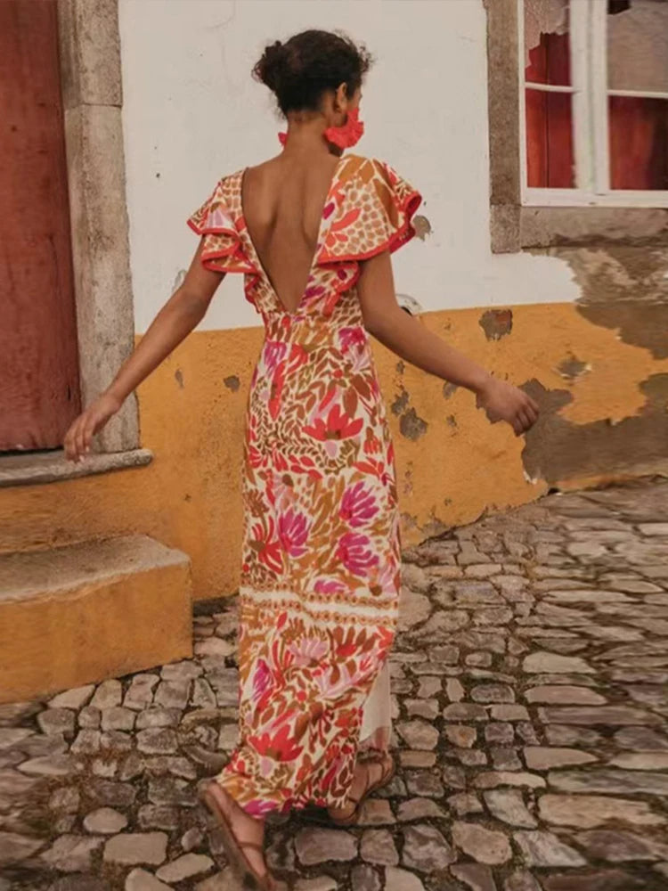 Olivia™ | Maxi Vestido Floral de Verano