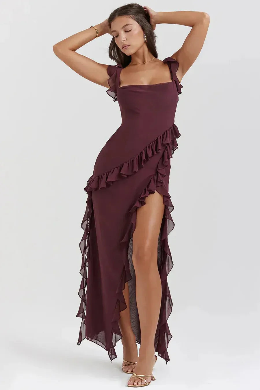 Lara™ | Vestido Largo con Abertura Elegante