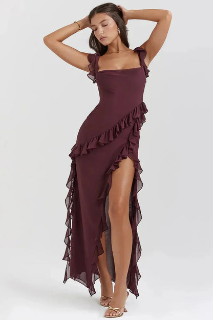 Lara™ | Vestido Largo con Abertura Elegante