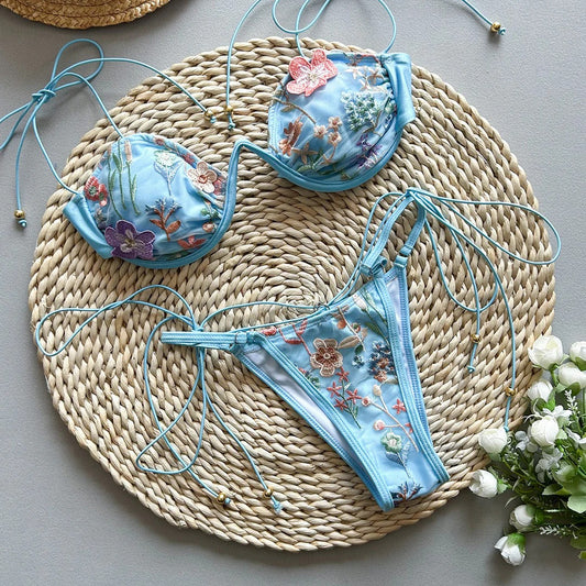 Zahira | Bikini Escote Floral Cut-Out