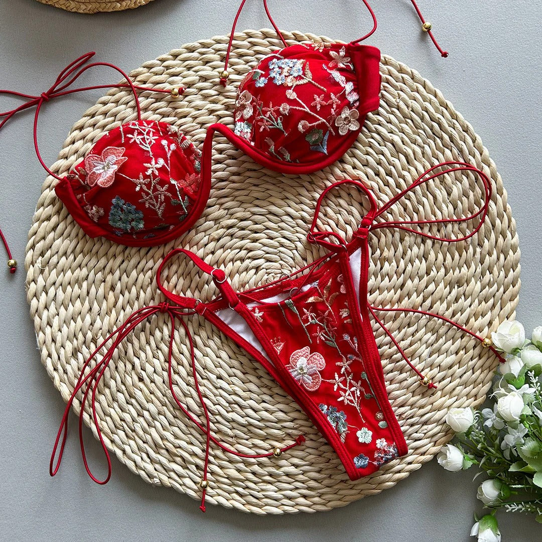 Zahira | Bikini Escote Floral Cut-Out