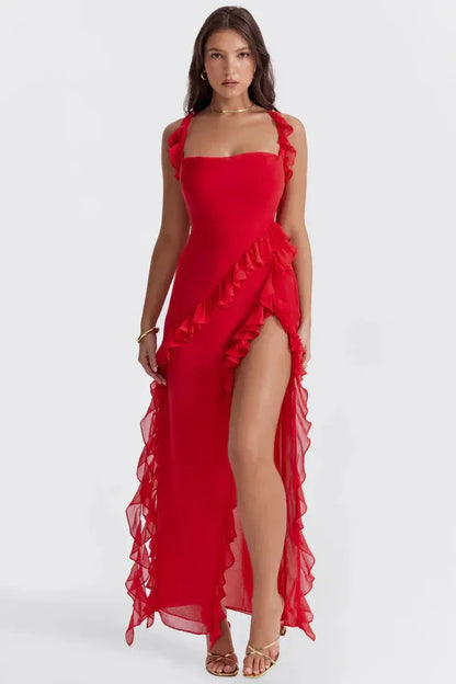 Lara™ | Vestido Largo con Abertura Elegante