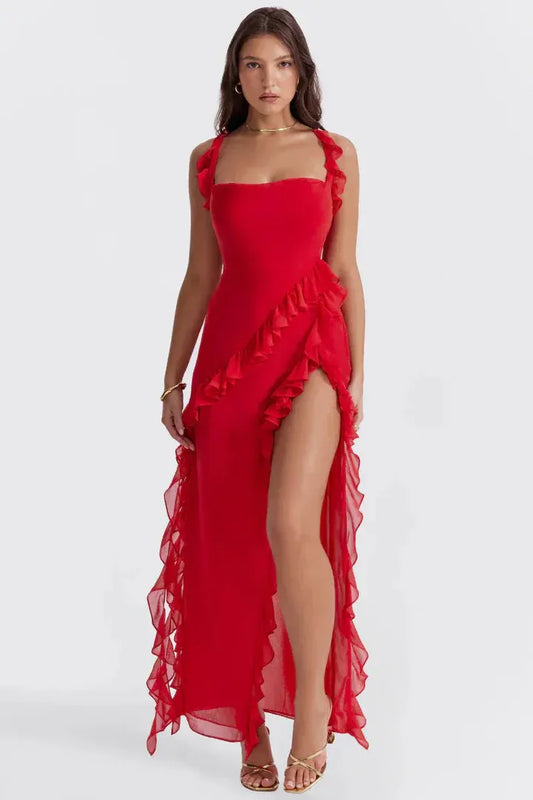 Lara™ | Vestido Largo con Abertura Elegante