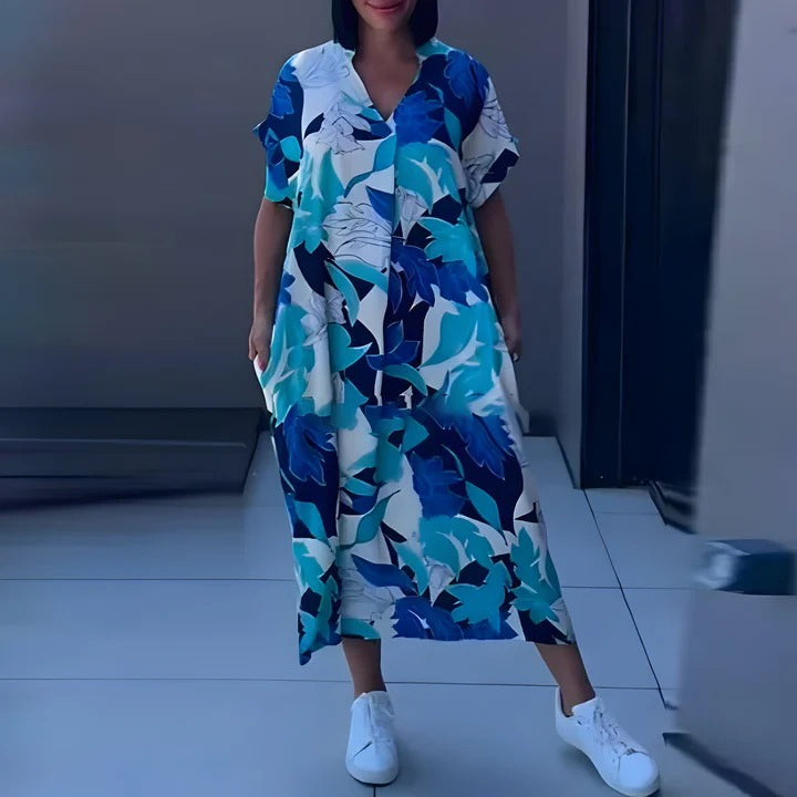 Zoé™ | Vestido Largo con Estampado Colorido