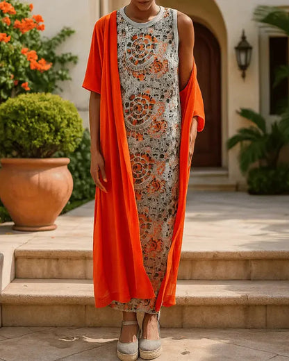 Virve | Conjunto 2 en 1: Vestido y Capa Elegante